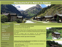 Tablet Screenshot of oberbacherhof.at